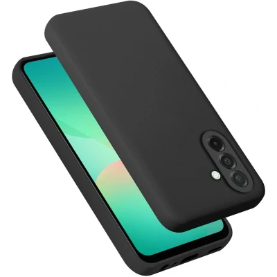 Afbeelding van Cadorabo Hoesje geschikt voor Samsung Galaxy A26 in LIQUID ZWART Beschermhoes gemaakt van flexibel TPU silicone Case Cover