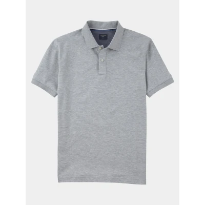 Afbeelding van OLYMP Casual Polo shirt Korte mouw lichtgrijs
