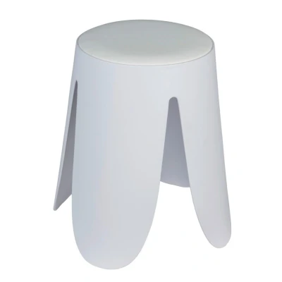 Afbeelding van WENKO Badkruk Mod. Comiso, belastbaar tot 180 kg, met gevoerde zitting en antislip voeten, Ø 44,5 x 46 cm, wit