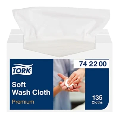 Afbeelding van Tork Zachte Wasdoek 1 laags XL Wit