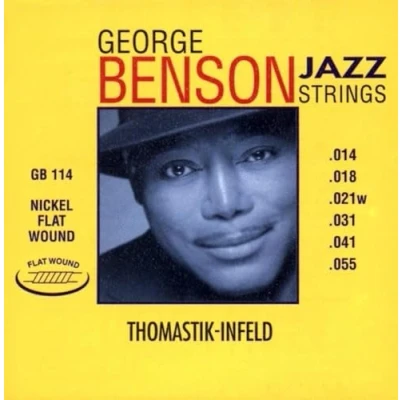 Afbeelding van Thomastik enkele snaren H2 .018 staal blank, messingt P18 voor elektrische gitaar George Benson Jazz set GB114