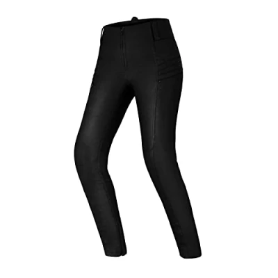 Afbeelding van SHIMA NOX 2.0 motorjeggins voor dames ademend, elastisch, regular fit bikerbroek met DuraQL laag, slim fit, CE knie en heuppantserpads (zwart, M)