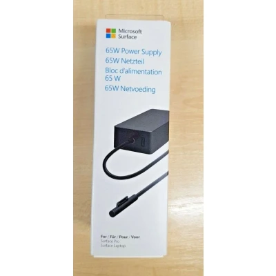 Afbeelding van Microsoft Surface 65W Power Supply Netspanningsadapter 65 Watt commercieel voor Book, Laptop, Pro (Medio 2017), 3, 4