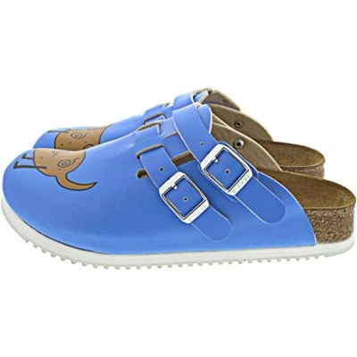 Afbeelding van Birkenstock Kay Birko Flor Clogs voor dames, Hond Blauw, 39 EU