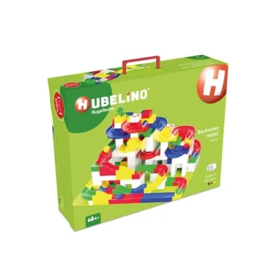 Afbeelding van Hubelino bouwset knikkerbaan junior 54 x 14 cm 213 delig