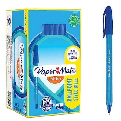 Afbeelding van Paper Mate InkJoy 100ST Balpennen Ultrafijne punt (0,5 mm) Blauw 50 Count