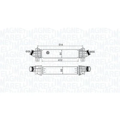 Afbeelding van Magneti Marelli Interkoeler 351319204970