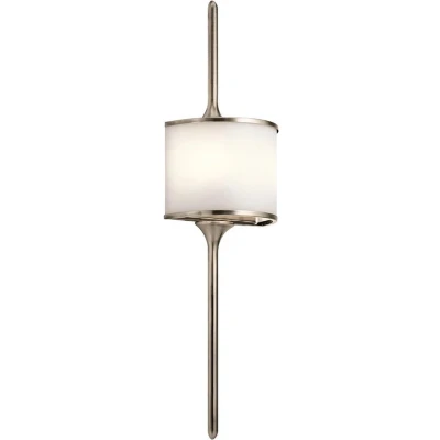 Afbeelding van Kichler LED Wandlamp Mona 3W 3000K 300Lm 830 IP44 Dimbaar Classic Pewter