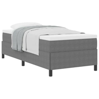 Afbeelding van vidaXL Bedframe Lichtgrijs Hout Eenpersoons Minimalistisch