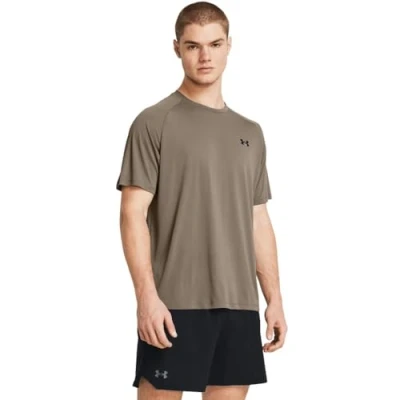 Afbeelding van Under Armour UA TECH 2.0 SS TEE Tshirt basic, Heren, Maat: XL, Taupe dusk (200)