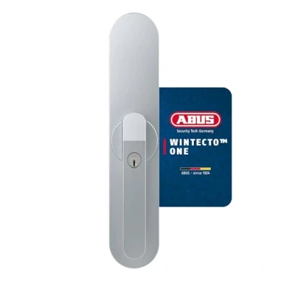 Afbeelding van ABUS Wintecto One FCA4100S slimme raamaandrijving met alarmfunctie, zonder boren, zilver, verschillende sluitingen, 97631