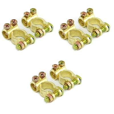 Afbeelding van Accuklemmen, massief 12V 24V type STBK1 autoaccu, zonne batterij, poolklemmen, accupoolklemmen, plus minus set (3 paar)