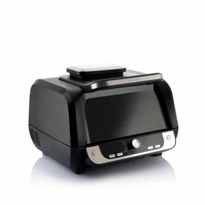 Afbeelding van Airfryer xxl InnovaGoods 6L Olievrije Friteuse met accessoires en receptenboek Air fryer oven 3400 W heteluchtoven 6 Liter Zwart Staal