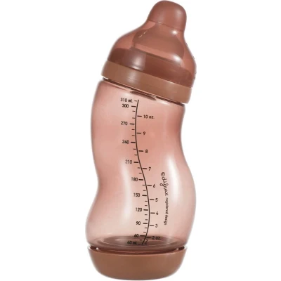Afbeelding van Difrax S Fles Wide Babyfles Bruin 0+ maanden 310ml