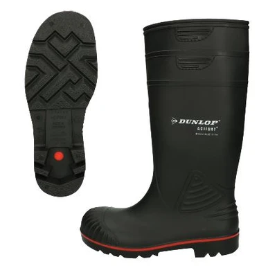 Afbeelding van Dunlop Acifort laars Heavy Duty S5, maat 47, Dunlop, Zwart Geschikt voor Veehouderij
