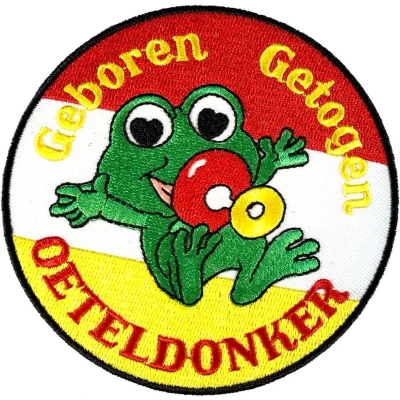Afbeelding van Fjesta© Oeteldonk Embleem Geboren en Getogen Carnaval Den Bosch