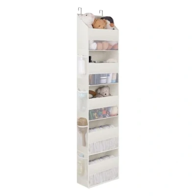 Afbeelding van GRANNY SAYS Deurhanger Organizer met 5 Vakken, 1 Pak Hang Deur, Beige Hangende Zijvakken, aan de Hangrek, Back of Door Hanging Storage