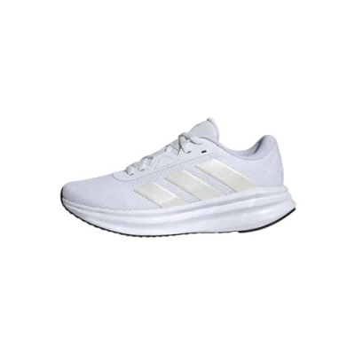 Afbeelding van adidas Performance Galaxy Stabiliteit hardloopschoenen, Dames, Maat: 37 1/3, Cloud white metalic core black Textiel/ synthetisch