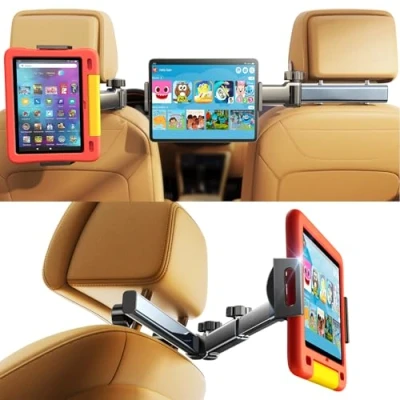 Afbeelding van LISEN Tablethouder voor in de auto, uittrekbare tablethouder, hoofdsteun, universele tablet hoofdsteunhouder iPad, switch, smartphone, Samsung Tab en 4,7 13 inch apparaten