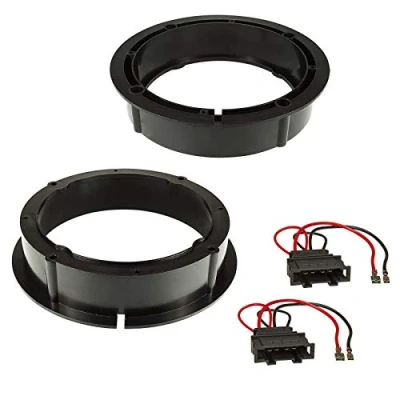 Afbeelding van Sound way Luidsprekermontageset Luidsprekerframe Speakers Autoradio compatibel met Volkswagen, Audi
