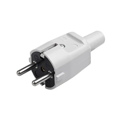Afbeelding van Meister Veiligheidsstekker PVC grijs 250 V 16 A maximale kabeldoorsnede 1,5 mm² IP20 binnenshuis centrale invoer/geaarde stekker met knikbescherming / 7421330