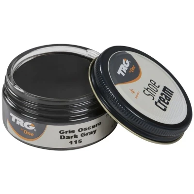 Afbeelding van TRG schoencrème met bijenwas donker grijs 50 ml