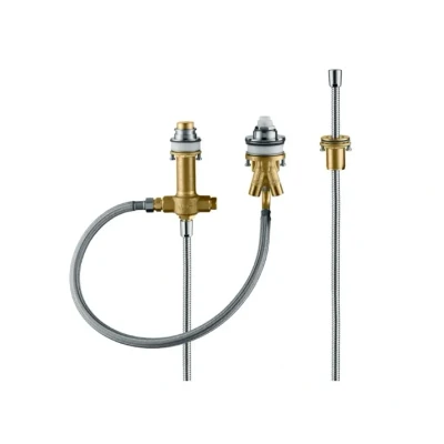 Afbeelding van Hansgrohe inbouwdeel voor 3 gats 1 greeps badrandmengkraan