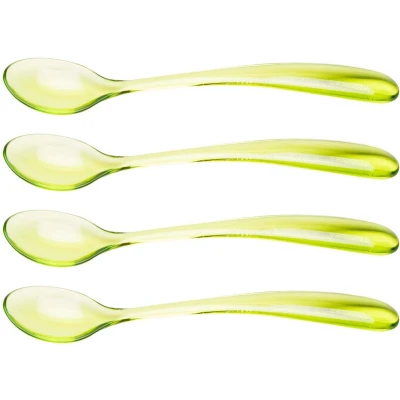 Afbeelding van Zak!Designs Stacky IJslepel 15 cm Set van 4 Stuks Kunststof Groen