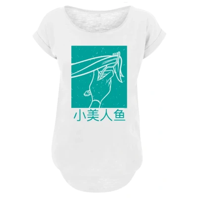 Afbeelding van F4NT4STIC Disney Arielle DIE Meerjungfrau Tshirt print, Dames, Maat: 3XL, White