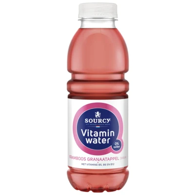 Afbeelding van Sourcy Vitaminwater framboos granaatappel