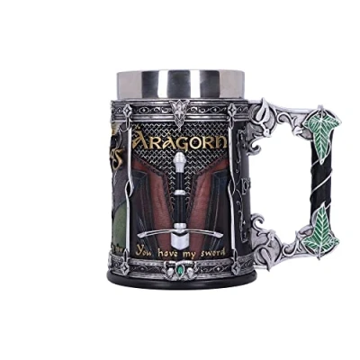 Afbeelding van Nemesis Now The Lord of Rings Fellowship Bierpul Zilver 15.5cm