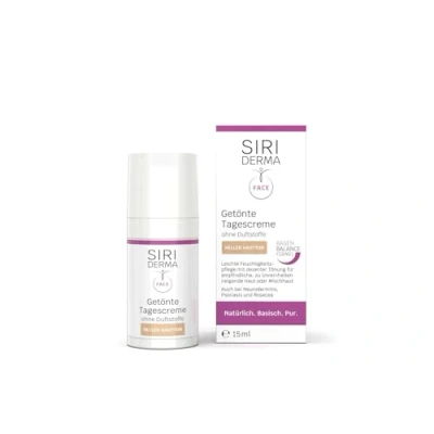 Afbeelding van Siriderma Pure Basisch getinte hydraterende vloeistof, bruin natuur, natuurlijk uitziende tint, bij gevoelige huid beige natuur