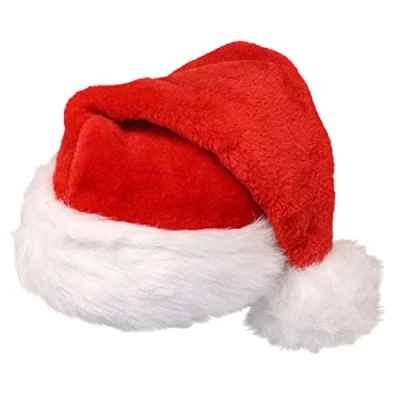 Afbeelding van Deluxe Kwaliteit Vader Kerst Kerstman Hoed Xmas Fancy Dress Accessoires Kous Vulstoffen Kerstcadeaus