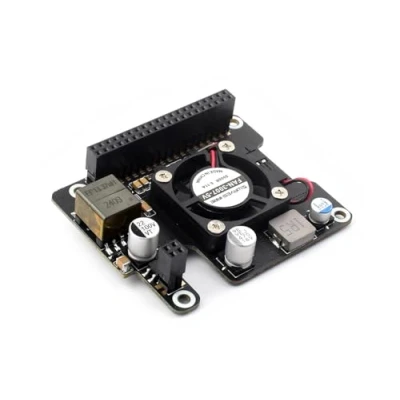 Afbeelding van IBest POE HAT for Raspberry Pi 5, Power Over Ethernet HAT(F) Expansion Board with Metal Heatsink,IEEE 802.3af/at Compliant, High Power, Onboard Cooling Fan