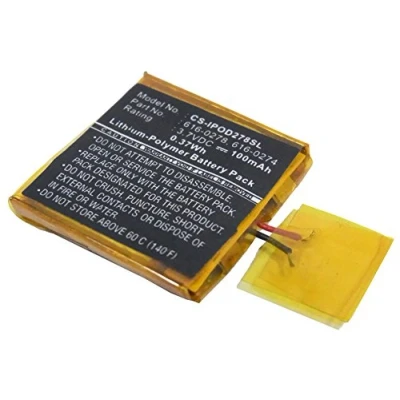 Afbeelding van TECHTEK batterijen compatibel met iPOD Shuffle G2 1GB, G3 vervangt 616 0274, FBA