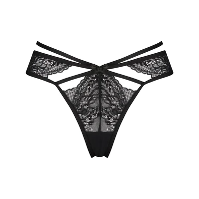 Afbeelding van Hunkemöller Dames Lingerie String Wera Zwart maat XS