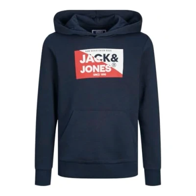 Afbeelding van JACK &amp; JONES JUNIOR hoodie JJNOLAN met logo donkerblauw