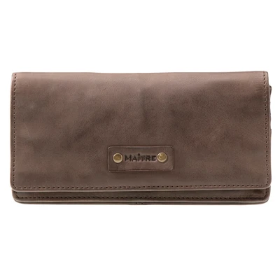 Afbeelding van Maitre Steinbach Immine Portemonnee, Dames, Maat: One Size, Darkbrown