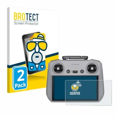 Afbeelding van BROTECT (2 Stuks) Antireflecterende Beschermfolie voor DJI RC 2 Anti Glare Screen Protector, Mat, Ontspiegelend