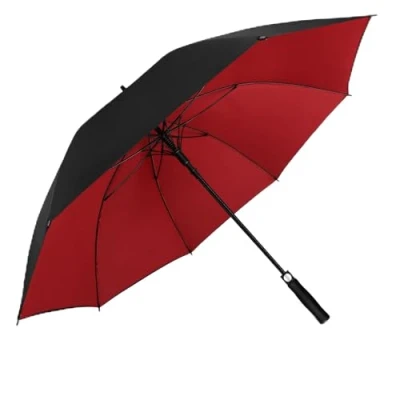 Afbeelding van ZOMAKE Golf Paraplu Grote Windproof XL,Automatische Paraplu,Dubbellaags Luifel Extra Groot met Hoes voor Mannen Familie(Zwart/Rood NEW)