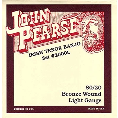 Afbeelding van John Pearse Strings® 2000L voor Ierse Tenor Banjo 80/20 Bronzen wond Lichtmeter