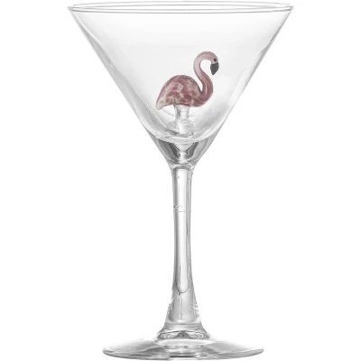 Afbeelding van Bloomingville Misa cocktailglas 17 cl Clear flamingo