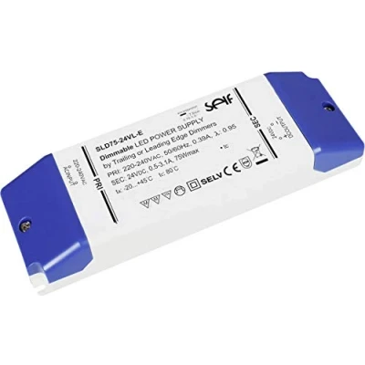 Afbeelding van Self Electronics SLD75 12VL E LED transformator Constante spanning 75 W 1 6.25 A 12 V/DC Dimbaar, Geschikt voor meubels, Overbelastingsbescherming stuk(s)