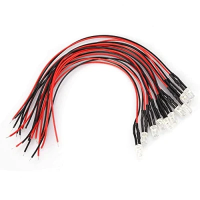 Afbeelding van LED diodeverlichting 0.06W 12v Pre Wired Water Emitting Diode verlichting 3mm 5mm 10mm