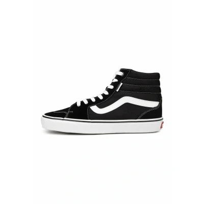 Afbeelding van Vans Filmore Hi Sneaker voor dames, Suede Canvas Zwart Wit, 40 EU