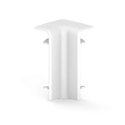 Afbeelding van Habengut binnenhoek voor plint 70 mm van PVC, kleur: wit Inhoud: 1 stuk hoekomdraaiing in kamers