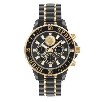 Afbeelding van Plein Sport PSMEA0624 Polshorloge Heren Kwarts Glam Chrono Everyday Luxe