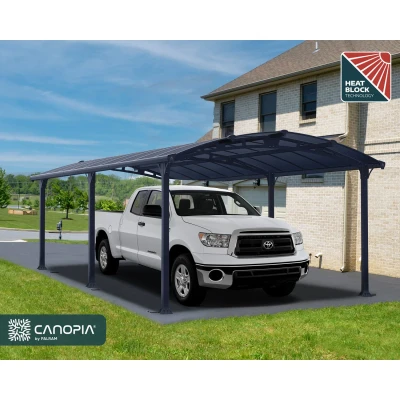 Afbeelding van Palram canopia Carport Arcadia Enkel Donkergrijs/brons 650x360cm