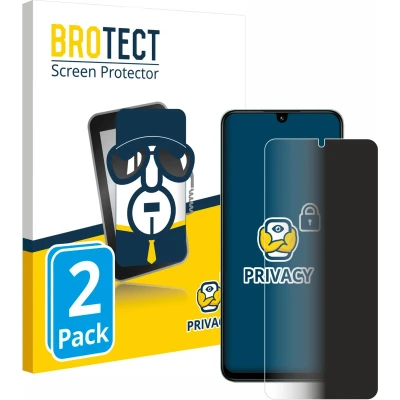 Afbeelding van BROTECT privacy screenprotector voor Xiaomi Poco C75 Folie Beschermfolie Blauwlichtfilter (2 Stuks)