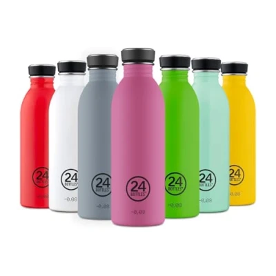 Afbeelding van Waterfles Paars Mauve 500 Ml RVS 24Bottles Earth Collection 6,5 X 21 Cm